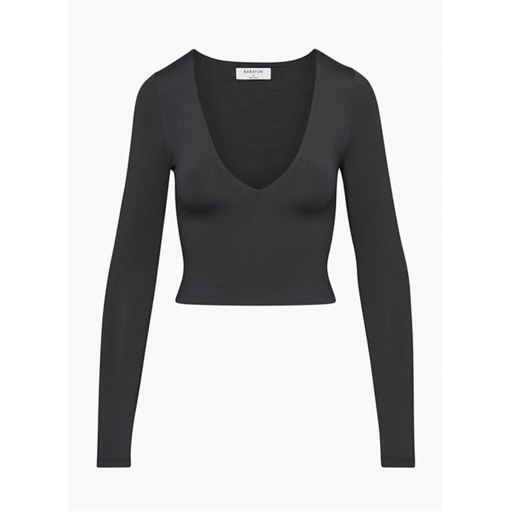 Babaton CONTOUR V-NECK LONGSLEEVE - Black